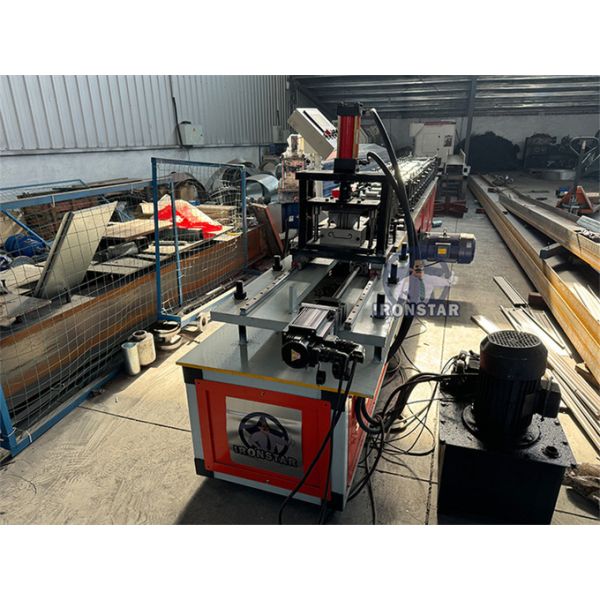 “100mm sandwich rolling shutter door machine, sandwich shutter roll forming machine, insulated shutter panel forming line, rolling shutter door making machine, cold roll former, metal shutter door ”