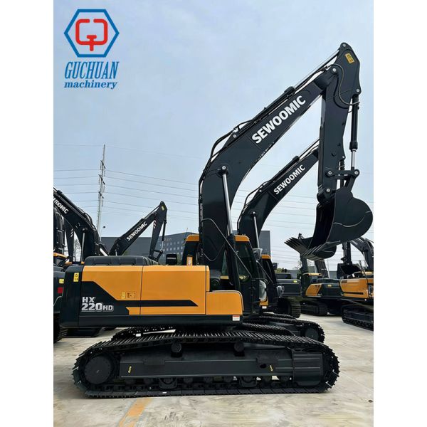 HX220HD 20 Ton Hydraulic Crawler Excavator High Fuel Efficiency Strong Digging Force For Construction