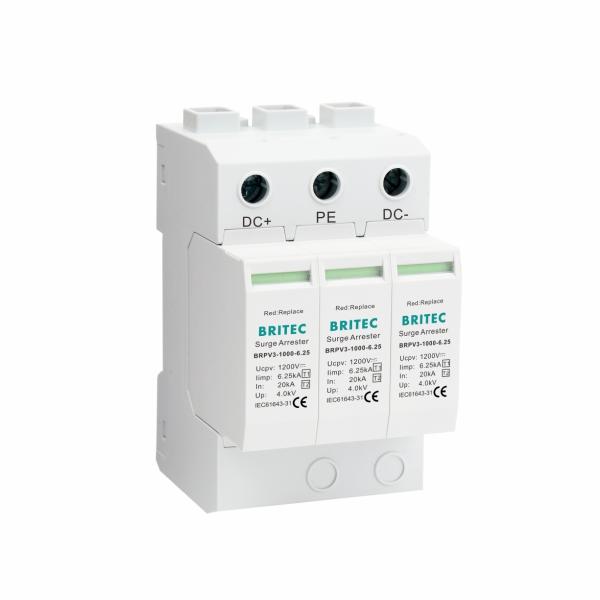 DC サージ保護デバイス 1000V 40kA PV ソーラー SPD