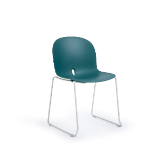 Stackable Restaurant Chair And Table PP Plastic Metal Frame For Bistro Cafe