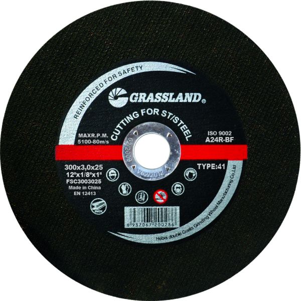 Grassland Petrol Saws Metal 300mm Abrasive Cut Off Wheel