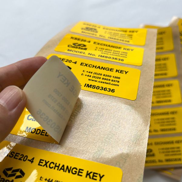 Custom Printing 3M Vinyl Label Sticker Synthetic Paper Die Cut Vinyl Sticker