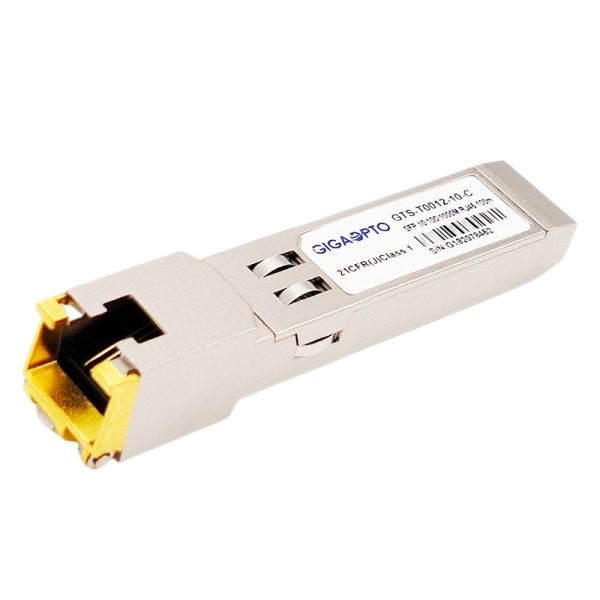 Module optique de cuivre d'émetteur-récepteur du chat 6/6a RJ-45 de SFP 10/100