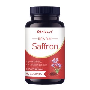 Brain Booster 30mg Pure Saffron Extract Gummies Dietary Supplement Customized