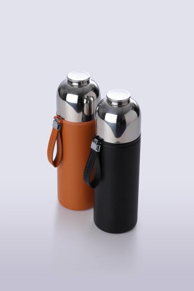 Office Travel Double Wall Glass Tea Infuser Insulated Vacuum Flask Stainless Steel