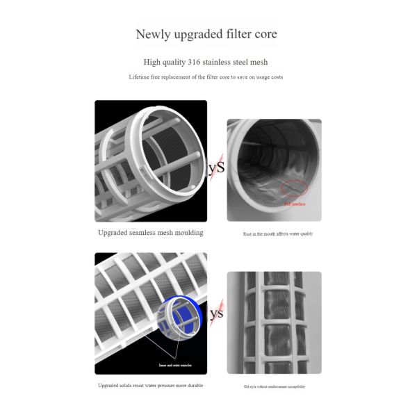 Filtro de agua de grifo Aguas de agua de sedimento 8 toneladas para hogares Comercio al aire libre