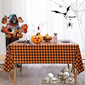 Vinyl Christmas Happy Halloween Banquet Event & Party Supplies Decoration Ployester Tablecloths Table Cover picnics