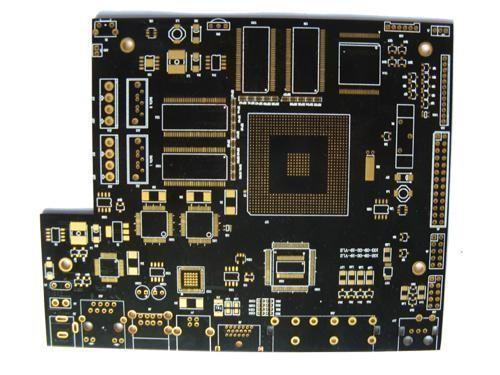 Customized BGA Immersion Gold Multilayer PCB With Black Solder Mask