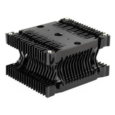 Black Skived Fin Heat Sink The Perfect Cooling Solution for Aluminum Base Sizes 10-200mm
