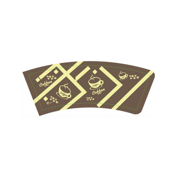 10oz Paper Cup Fan For Disposable  Hot Beverage Custom Logo