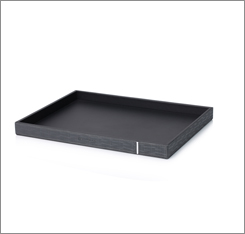 Free sample wholelsa manufacturer dia 225*270mm round shape double layer trash bin hotel leather