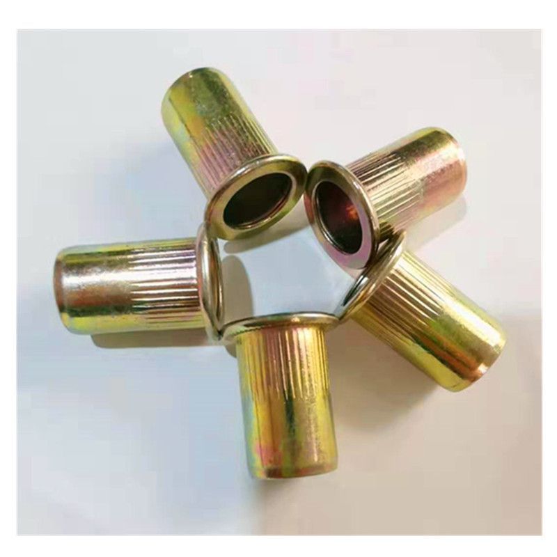 ND809 Carbon Steel Rivet Nut Zinc Plated Heavy Duty Industrial Fastener with Flat Head