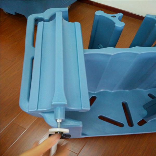 20 Dishes Adjustable Dish Caddy Cart Blue Plastic Kitchen Dish Soap Caddy Oem