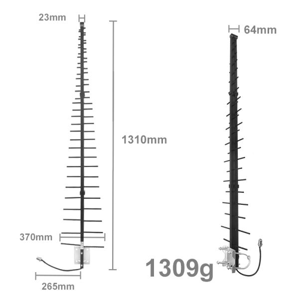OEM high gain 14dbi 1.2GHz 720-1020MHz for outdoor drone blockerVUF Yagi antennas