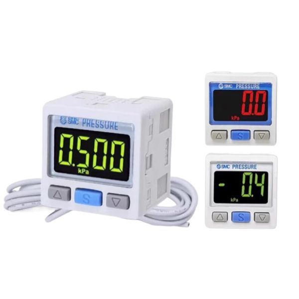ZSE30A-01-P SMC Digital Pressure Switch Vacuum Pressure R1/8 2-Color Display PNP Open Collector 1 Output