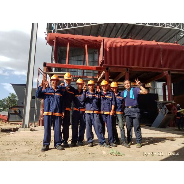 Double Drums Biomass Steam Boiler Fuel Fired In Large Furnace Space