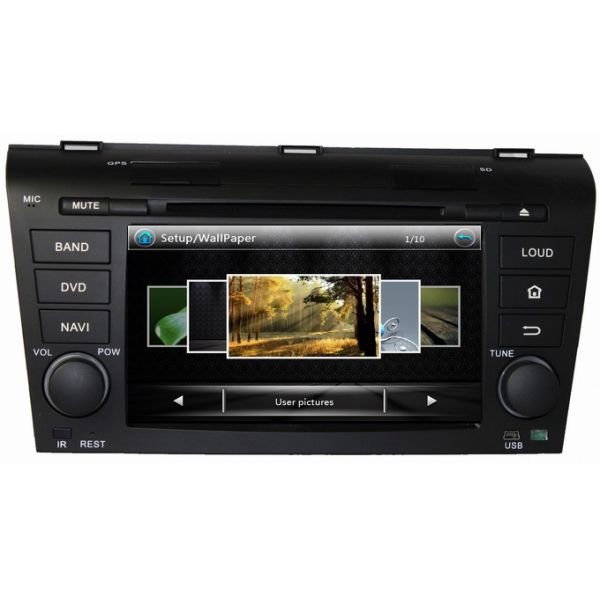 Ouchuangbo Auto Radio Stereo DVD Player for Mazda 3 2004-2009 USB iPod GPS Navi System OCB-7003A
