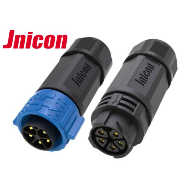 5 Pin Waterproof Circular Connectors , Power Cable M25 Circular Connector IP67