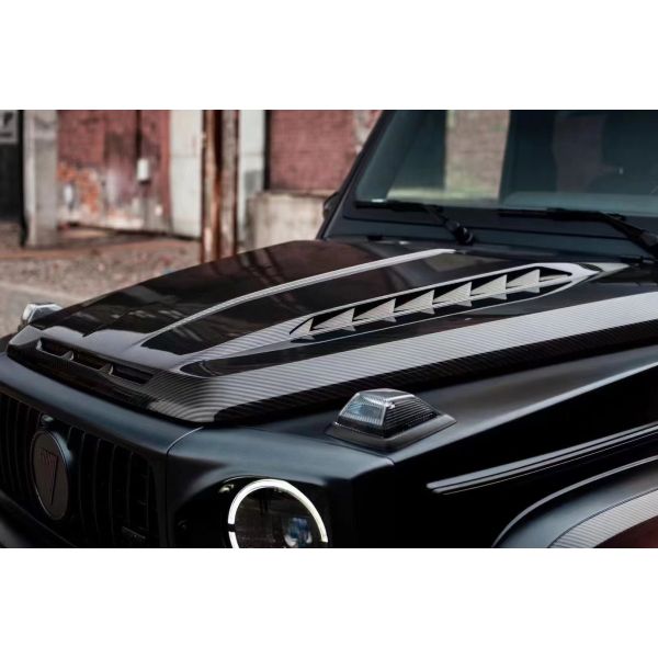 For Benz G-class W464 W463 G500 G550 G63 G350 Carbon Fiber Machine Cover W464 W463 Upgrade Topcar Style Cover