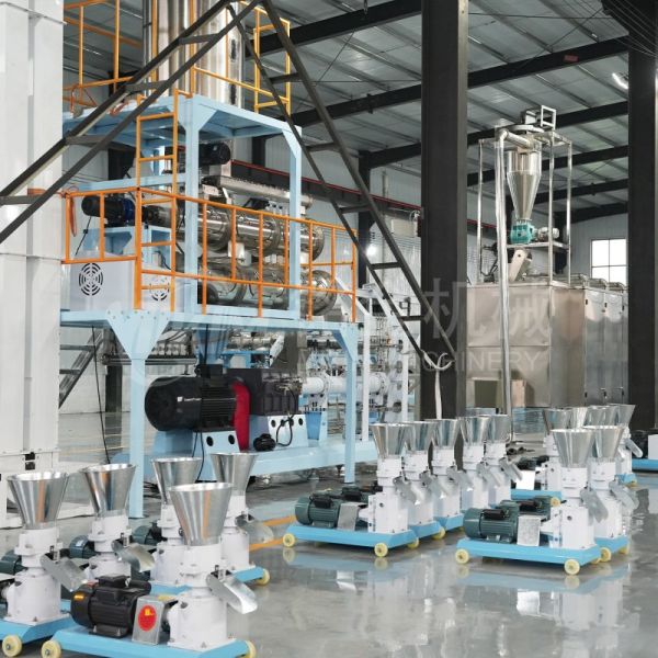 Automatic Floating fish Food Extruder dog Food Pellet making Feeds Machine Plant