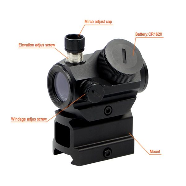 HD-26M 1x22mm Tactical 3 MOA Best Rimfire Scope For Accurate Aiming And Outdoor Hunting