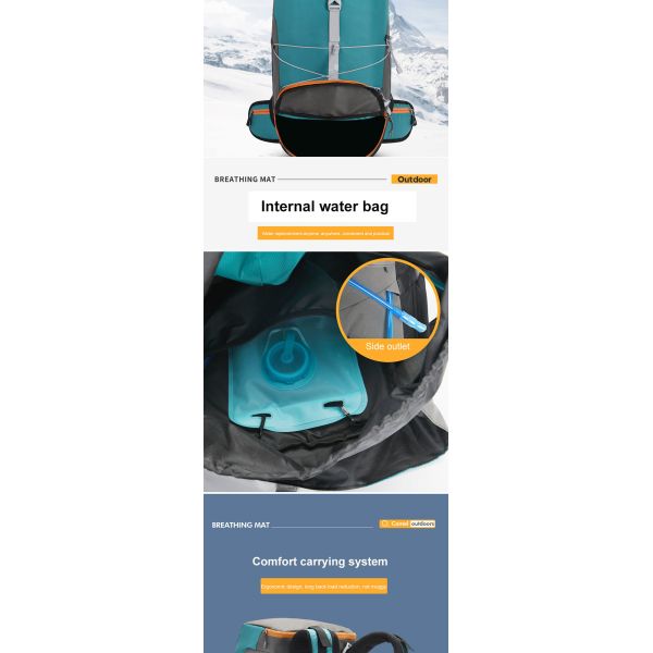 1.8 Inch Military Tactical Hiking Backpack 50 Liter Waterproof Outdoor Travel Backpack