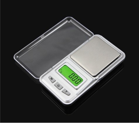 Backlight with bule or green and tare function pocket scale