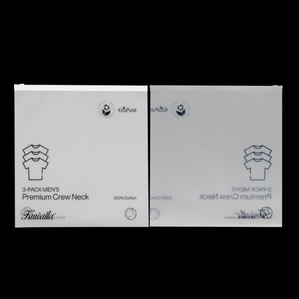 100 Microns Recycled Plastic Packaging Bags 0.08 0.09mm PE PP CPE OPP