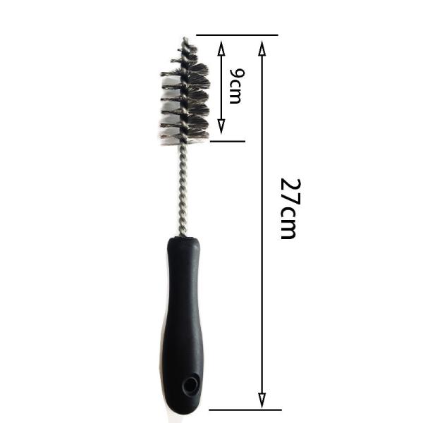 Escova de fio inoxidável de aço do líquido de limpeza de tubulação 27cm da escova da remoção de oxidação