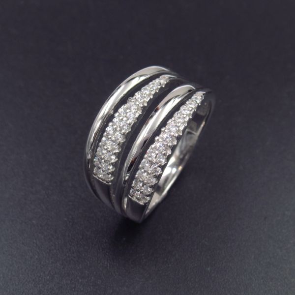 Зацветите кольцо жемчуга формы стерлинговое/выращиванные в питательной среде: пресноводные жемчуга для Веддинг Бридал