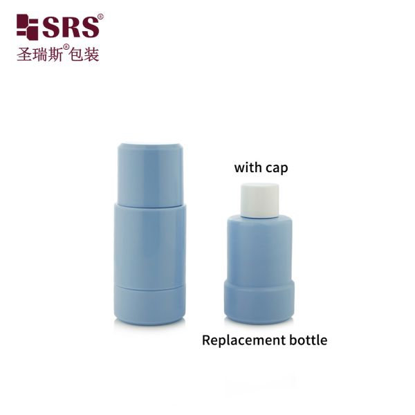 Empty Cosmetic Packaging Roller Ball Replaceable PP PCR 50ml Roll On Bottle