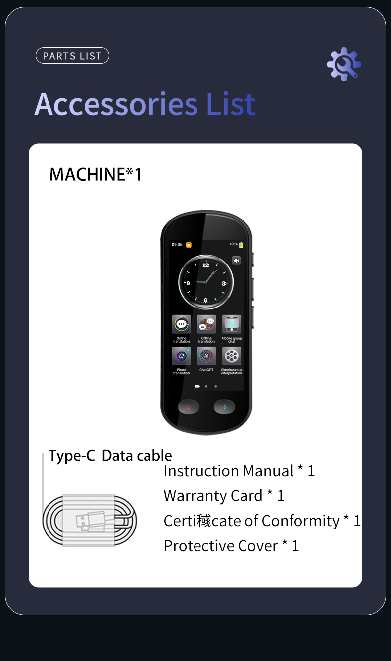 ChatGPT Language Translator Device Two Way Translation 142 Languages Online Offline Translation