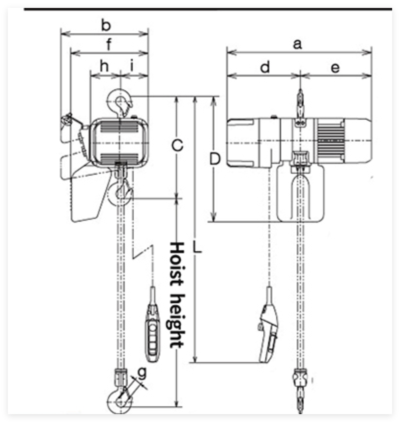Dual Speed Hook Chain Hoist Single Chain 5T Electric Hoist EQ05-01S