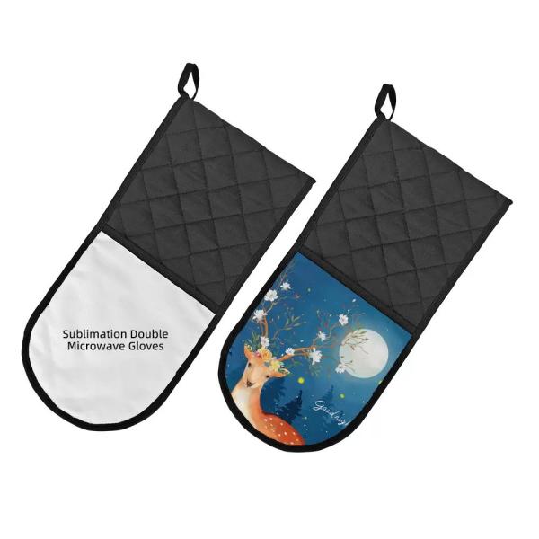 Custom Oven Mitt Sublimation Microwave Mittens Best Heat Resistant Gloves For Sublimation Practical And Stylish