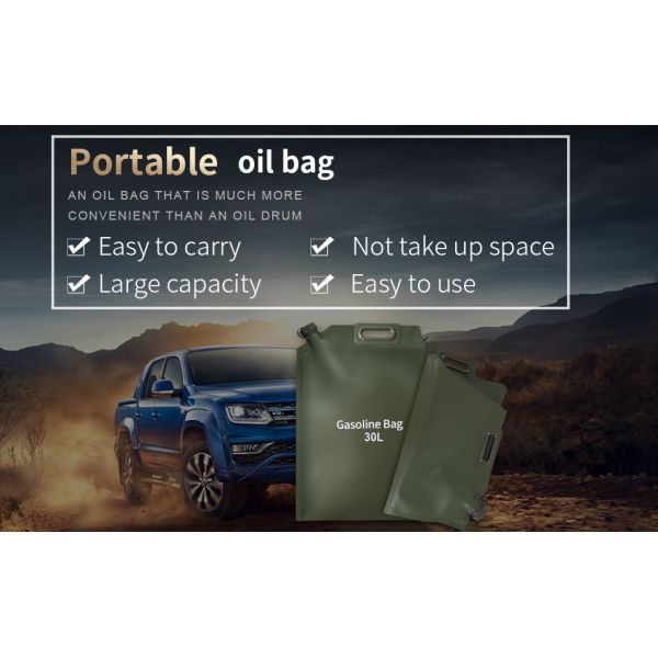 Fuel Tanks Portable Folding Oil Bladder Bag Gasoline Sac Sealable Foldable Petrol Can Drum Canister Diesel Storage