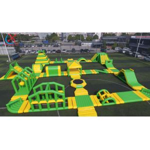 Производитель Гигантский надувный аквапарк Огнестойкий ПВХ Надувный аквапарк Игры