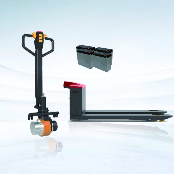 1 Ton and 2 Ton Electric Pallet Truck Pole AMTHI E-forklift's Manual Change to Electric