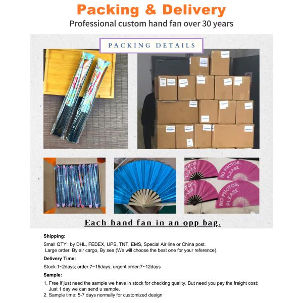 Ultimate Performance 33cm Clack Fan Globally Recognized Handheld Bamboo Fabric Painted Technique