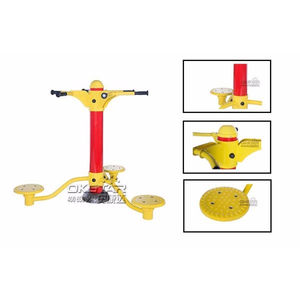 China manufacturer of high quality cheap galvanized outdoor fitness trainer waist twister fitness equipment