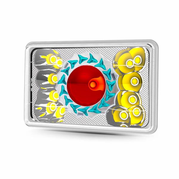 YAYE 6 Inch High Thermal Conductivity Aluminum CG125 LED Headlight with 1 Year Warranty and Red DRL