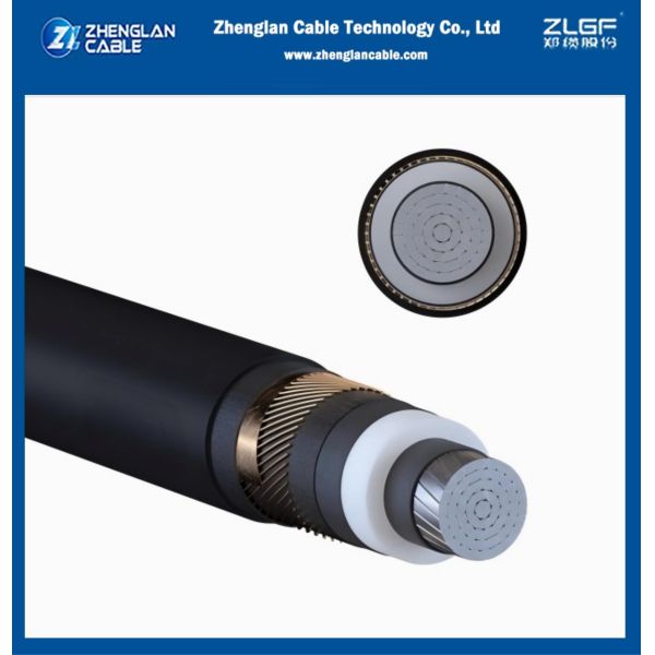 8.7/15kv Medium Voltage Power Cable YJLSV1x185/25mm2AL/SC/XLPE/SC/PVC/CWS/CTS/PVC IEC 60502-2
