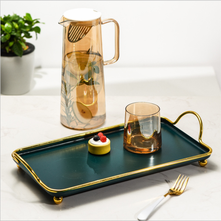 Black Rustproof 7mm Thickness Metal Jewelry Tray