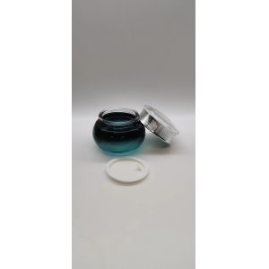 Шариковый стеклянный опарник для крема для лица 50 граммов роскошного дизайна