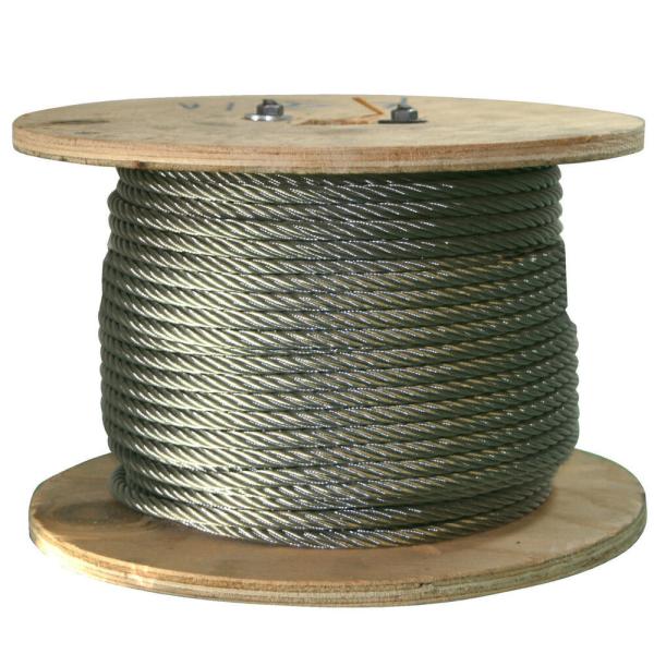 304 316 7x19 câble en acier inoxydable 8 mm DIN ASTM ISO certifié