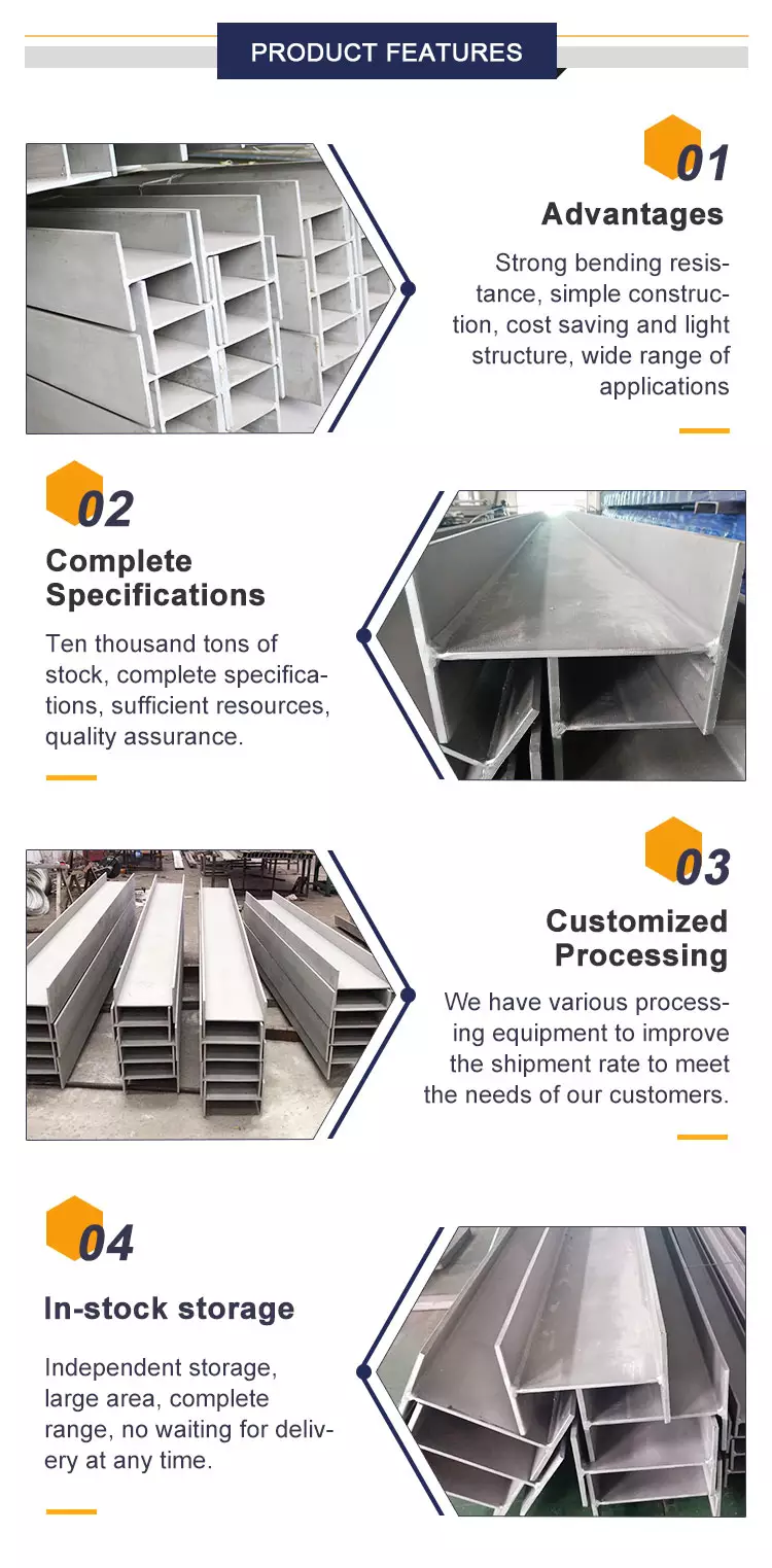 250x250x9x14 h формируют луч h стали стальной балки ASTM 304 сваренный