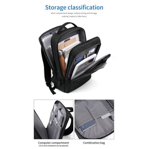 Factory wholesale waterproof USB Charging bagpack Notebook Laptop Back pack leisure travel USB Backpack bag school backpack