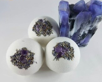 Ball Shaped Petal Bath Bomb Natural Essential Oil Aromatherapy Flower Scent