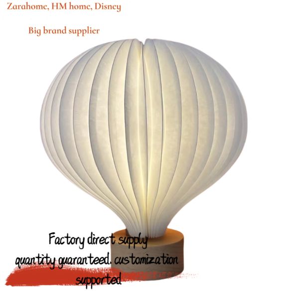 Origami Pendant Hot Air Balloon Paper Lamp Cordless Touch Control