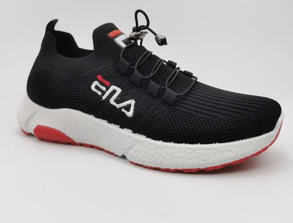 Logo Embossed Mens Breathable Running Shoes Size 15 Rubber Soles