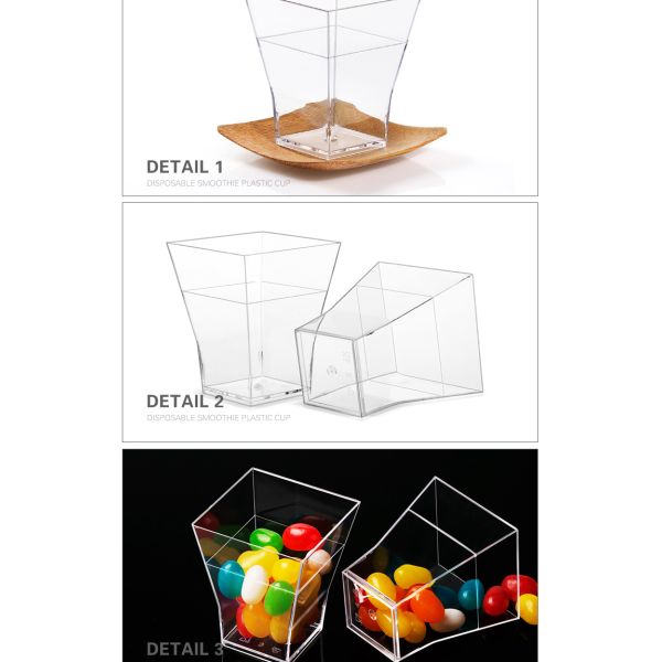 Disposable cheap wholesale  mini plastic dessert cups for sale